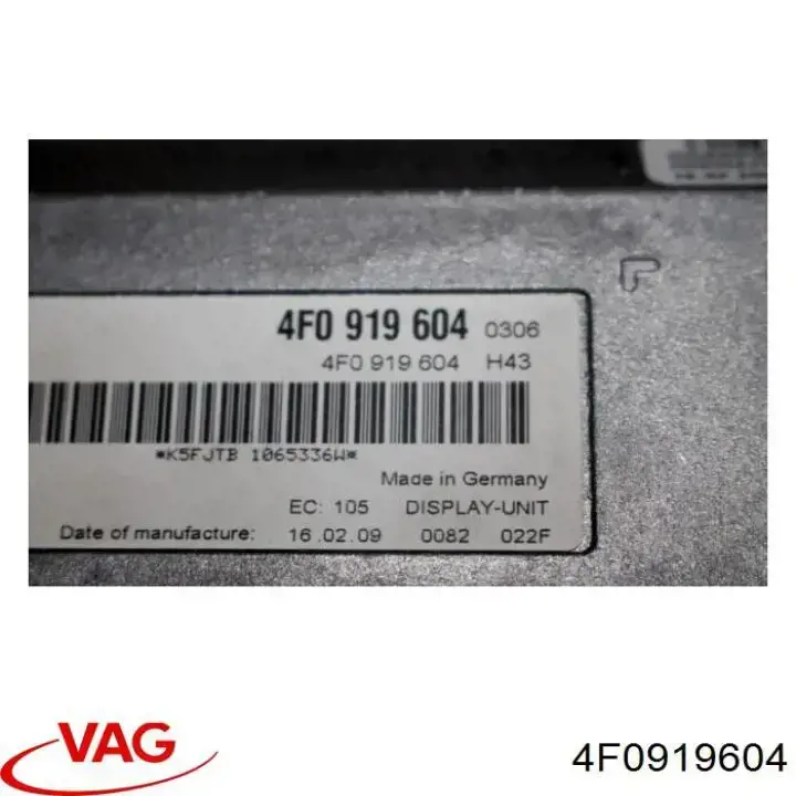 Compre 4F0919604 VAG Mostrador multifuncional