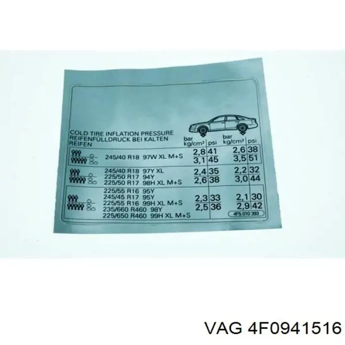  VAG 4F0941516 preço, a partir de  