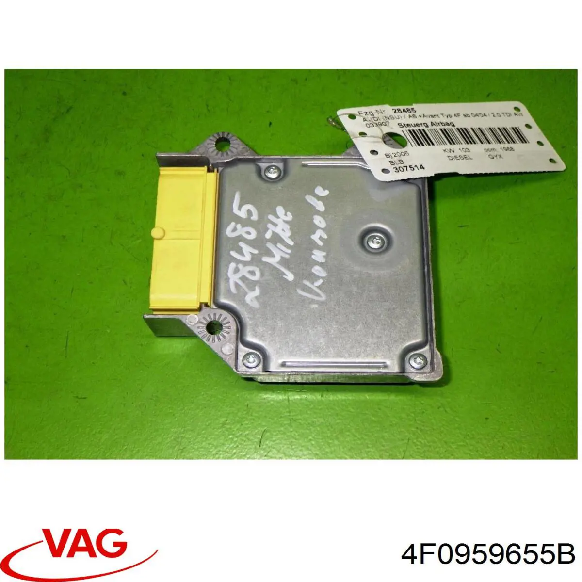 Compre 4F0959655B VAG Módulo processador de controlo da bolsa de ar (Centralina eletrônica AIRBAG)