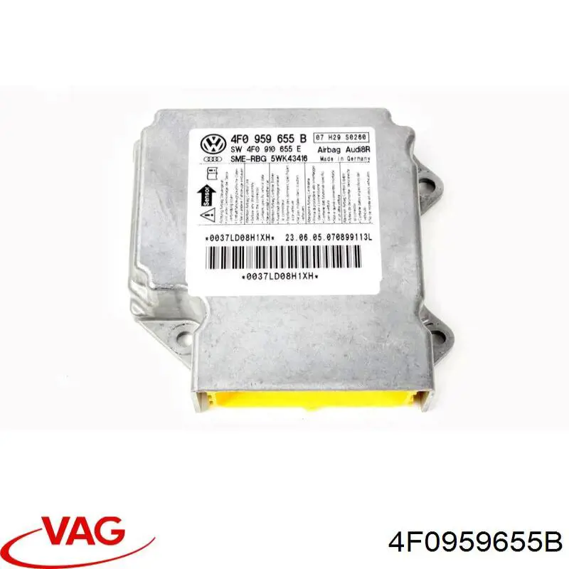 4F0959655B VAG Módulo processador de controlo da bolsa de ar (Centralina eletrônica AIRBAG)
