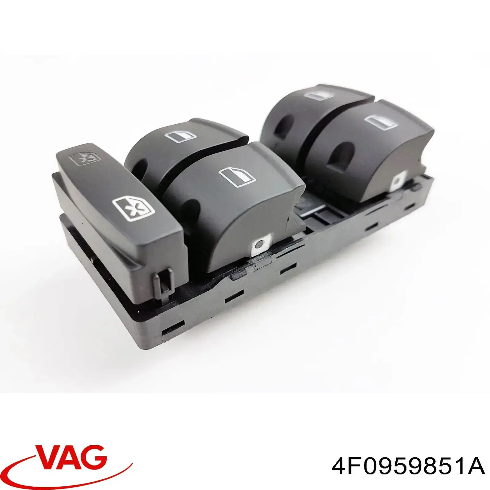 Compre 4F0959851A VAG Unidade de botões dianteira esquerda de controlo de elevador de vidro