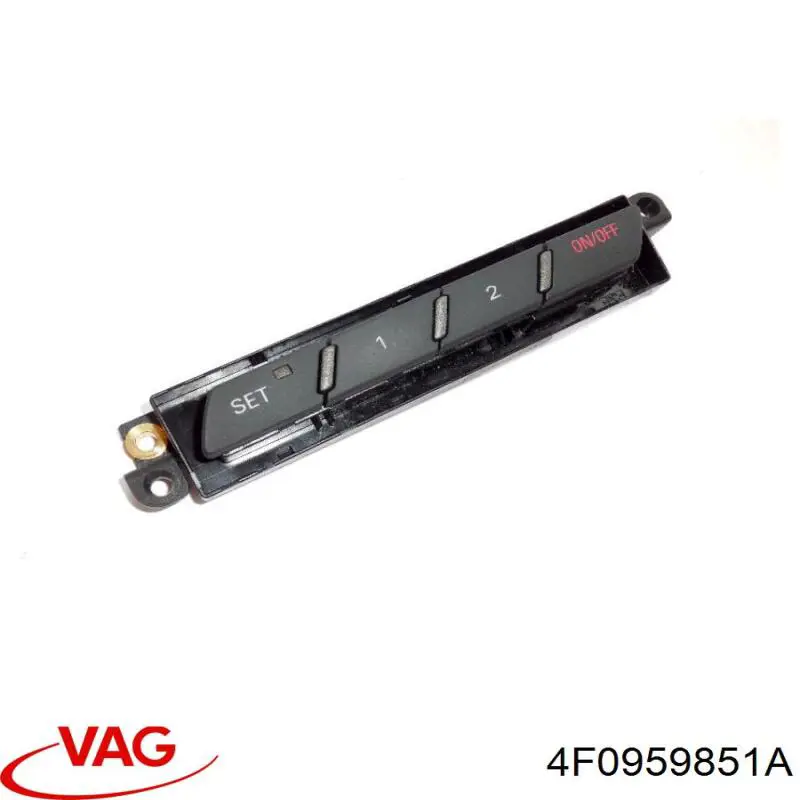 4F0959851A VAG Unidade de botões dianteira esquerda de controlo de elevador de vidro
