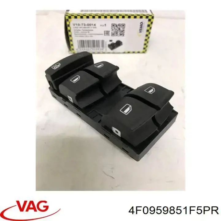 Unidade de botões dianteira esquerda de controlo de elevador de vidro VAG 4F0959851F5PR preço, a partir de 35,54 USD