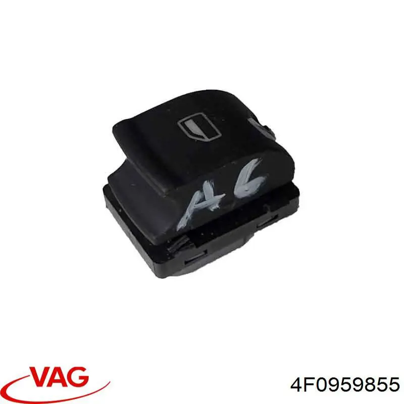 4F0959855 VAG Botão dianteiro direito de ativação de motor de acionamento de vidro