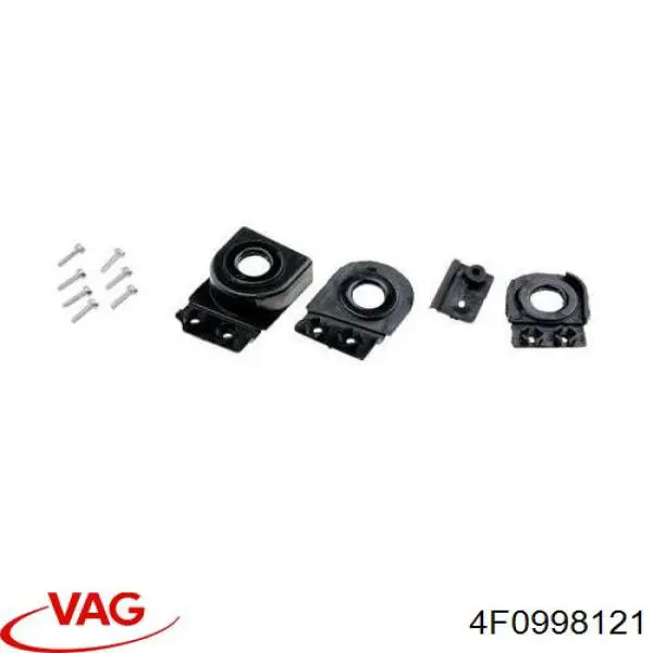 4F0998121 VAG Consola (adaptador) de fixação da luz dianteira esquerda
