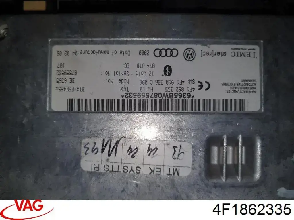 4F1862335 VAG Unidade de controlo Bluetooth