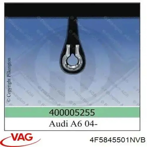 4F5845501NVB VAG Vidro traseiro
