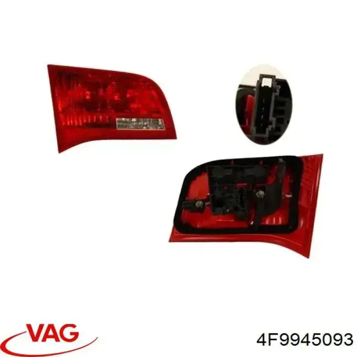 4F9945093 VAG Lanterna traseira esquerda interna