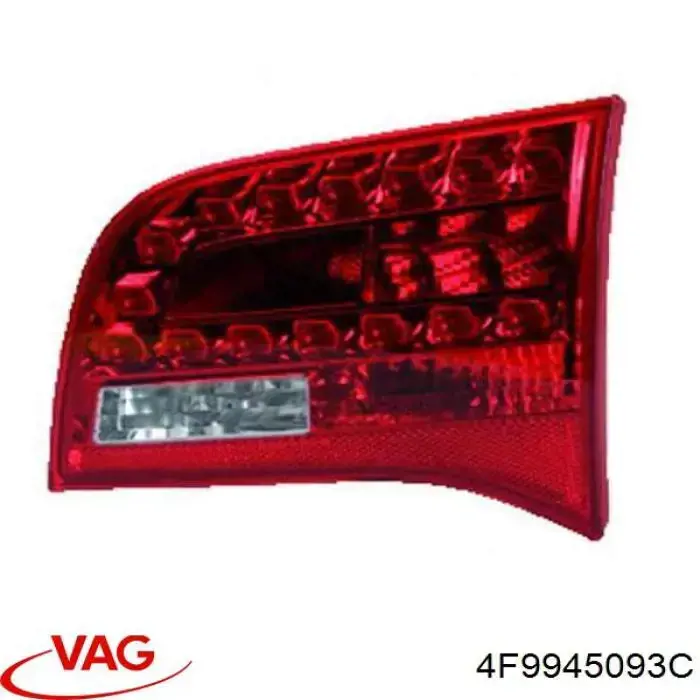4F9945093C VAG Lanterna traseira esquerda interna