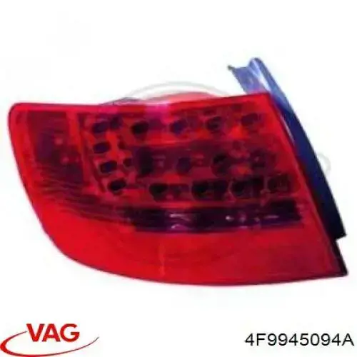 Lanterna traseira direita interna VAG 4F9945094A preço, a partir de 159,45 USD