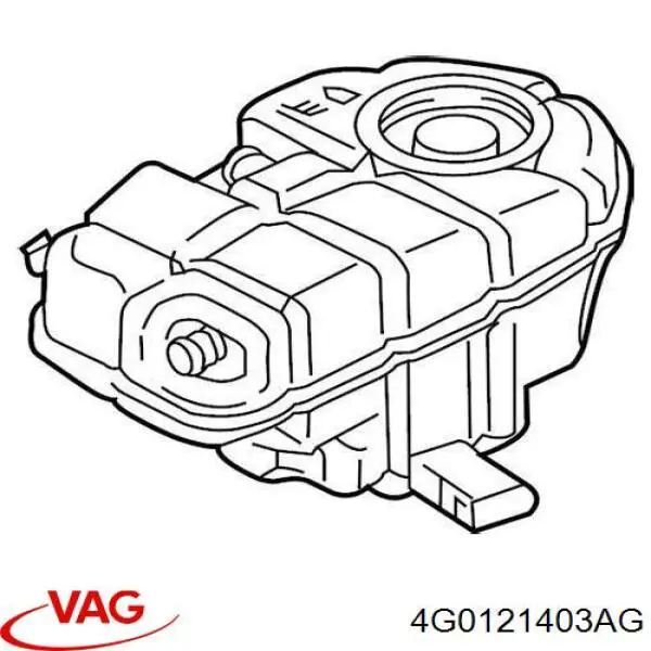 4G0121403AG VAG Tanque de expansão do sistema de esfriamento
