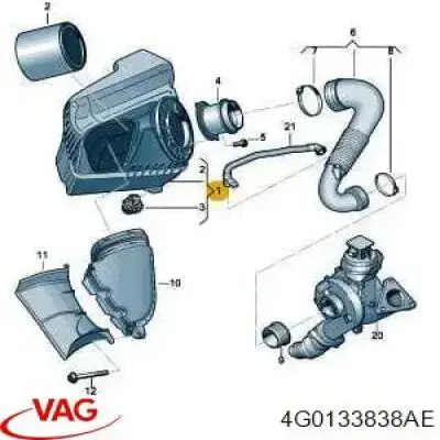 4G0133838AE VAG Caixa de filtro de ar