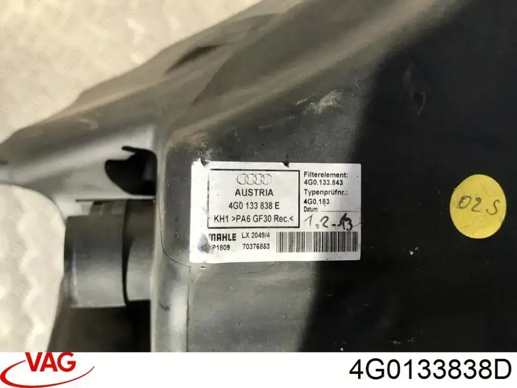 Caixa de filtro de ar Audi A7 Sportback 4GA, 4GF