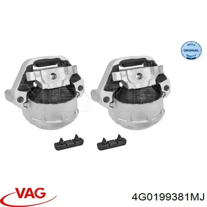 4G0199381MJ VAG Coxim (suporte) esquerdo de motor