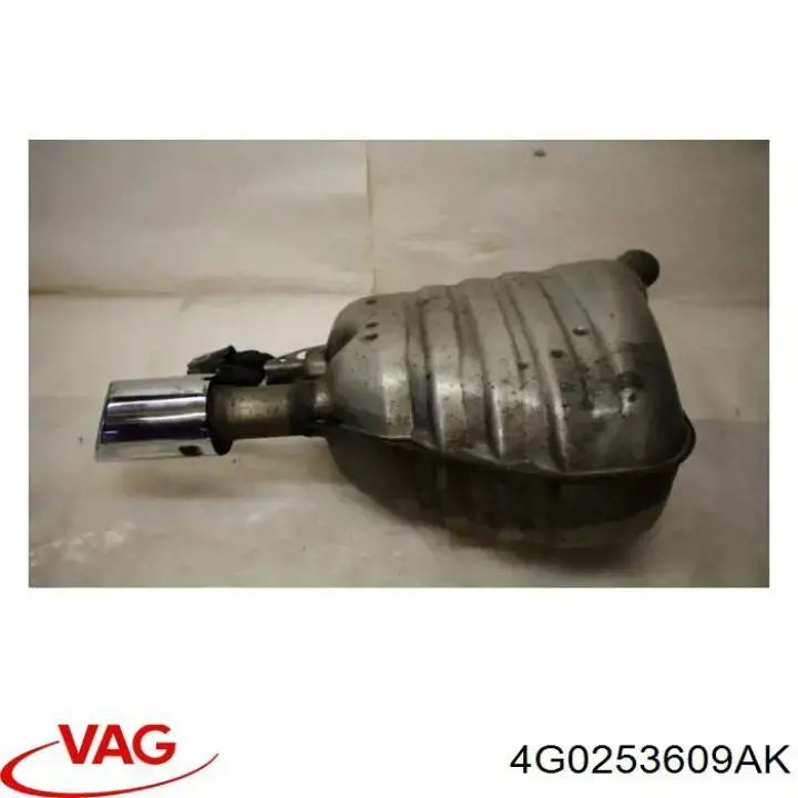 Silenciador, parte traseira VAG 4G0253609AK preço, a partir de 917,69 USD