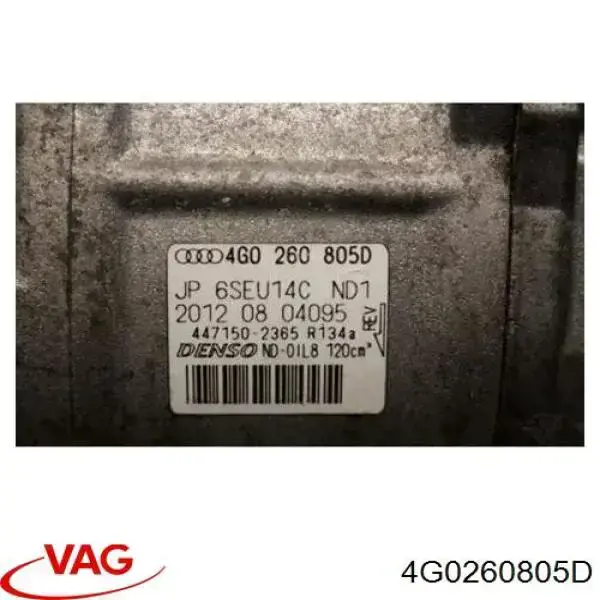 Compressor de aparelho de ar condicionado VAG 4G0260805D preço, a partir de 347,93 USD