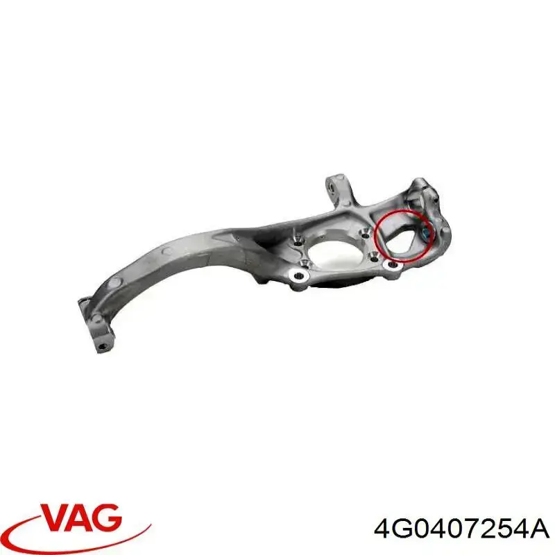 Pino moente (extremidade do eixo) dianteiro direito VAG 4G0407254A preço, a partir de 312,27 USD