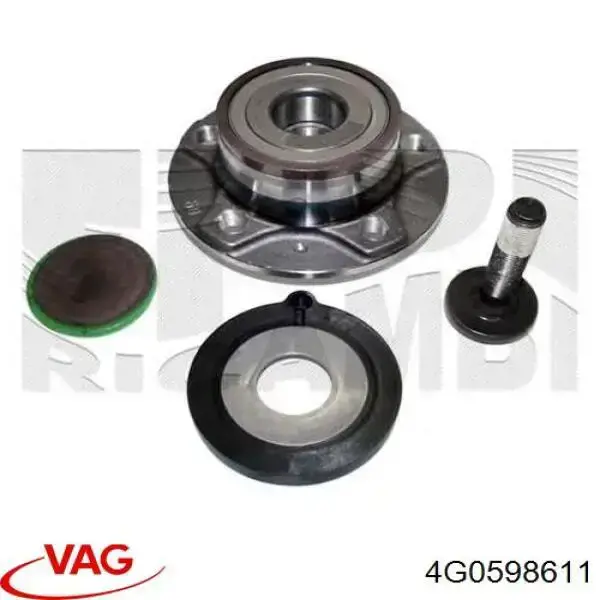4G0598611 VAG Cubo traseiro