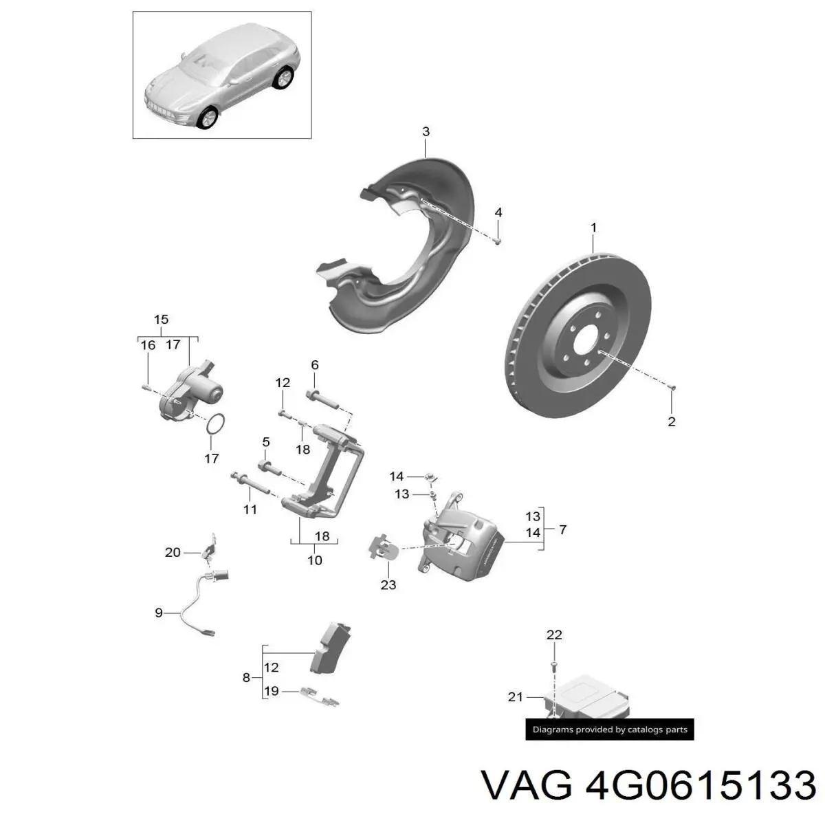  VAG 4G0615133 preço, a partir de 13,18 USD