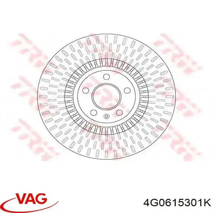 Disco do freio dianteiro VAG 4G0615301K preço, a partir de 103,43 USD