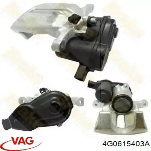 Compre 4G0615403A VAG Suporte do freio traseiro esquerdo