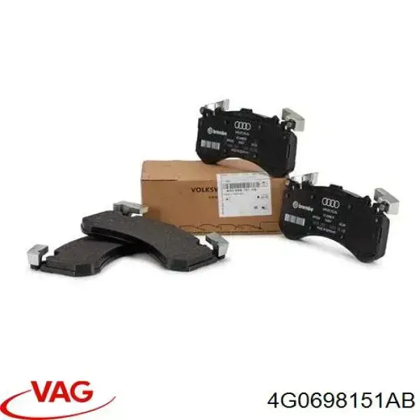 Sapatas do freio dianteiras de disco VAG 4G0698151AB preço, a partir de 67,74 USD