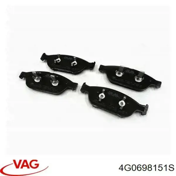 Compre 4G0698151S VAG Sapatas do freio dianteiras de disco
