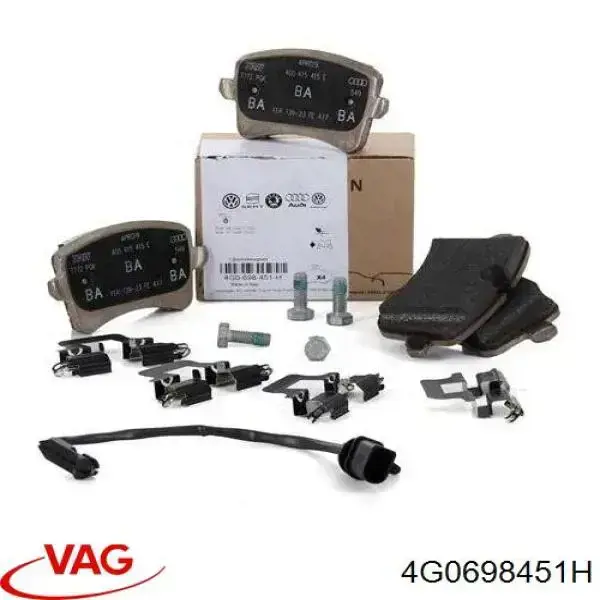 Sapatas do freio traseiras de disco VAG 4G0698451H preço, a partir de 42,02 USD