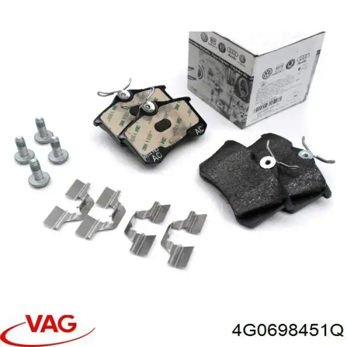 Sapatas do freio traseiras de disco VAG 4G0698451Q preço, a partir de 42,13 USD