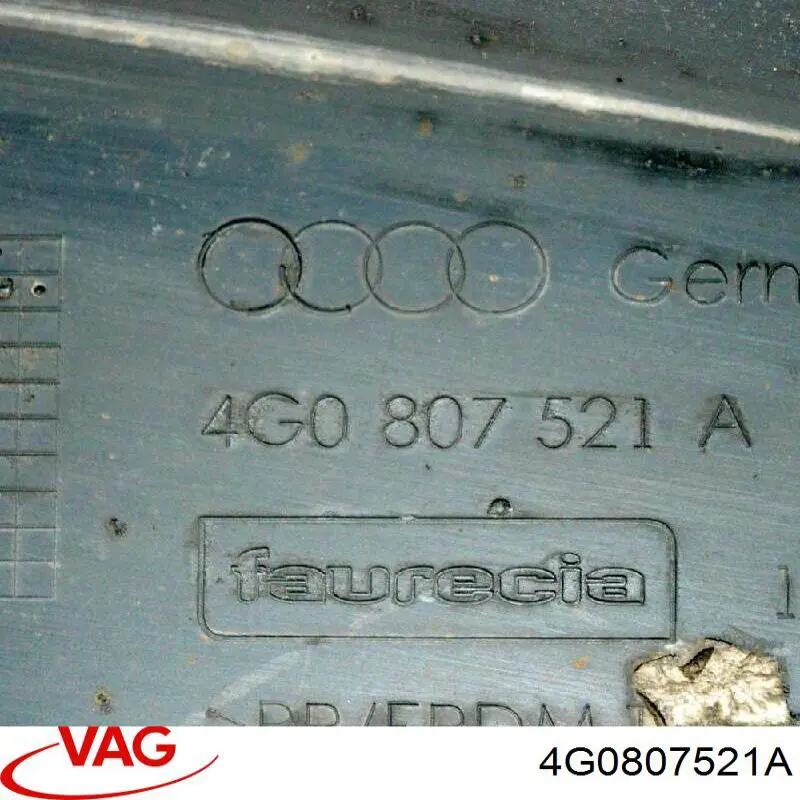 4G0807521A VAG Spoiler do pára-choque traseiro