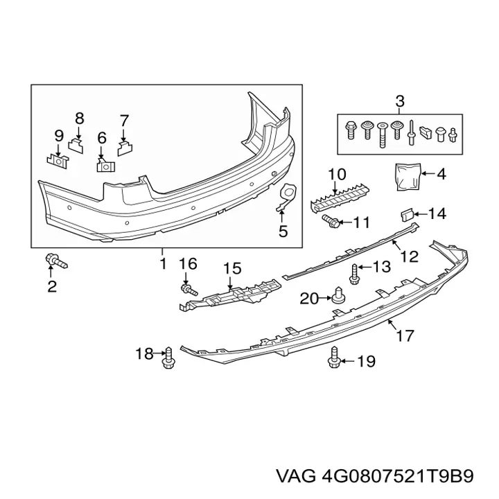  VAG 4G0807521T9B9 preço, a partir de 219,97 USD