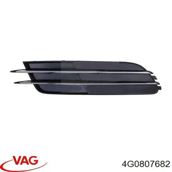 4G0807682 VAG Grelha direita do pára-choque dianteiro
