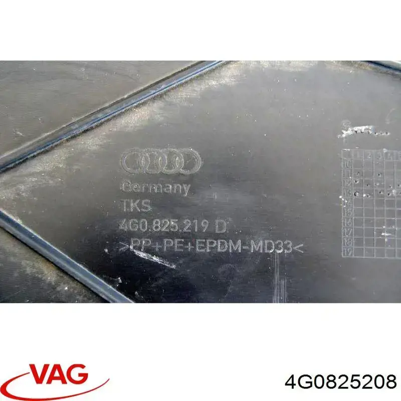 Proteção de fundo direita VAG 4G0825208 preço, a partir de 74,86 USD
