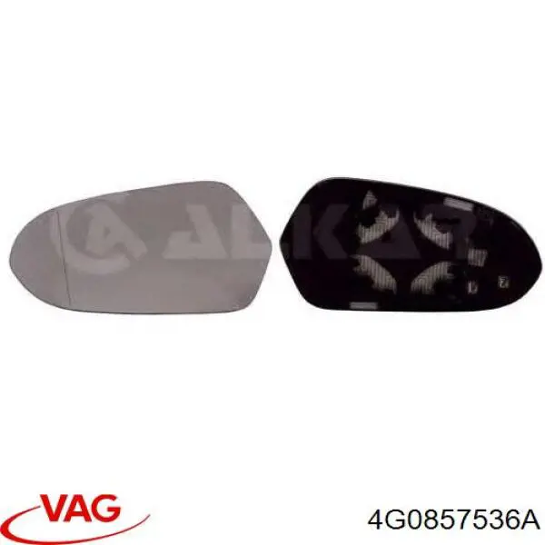 Elemento espelhado do espelho de retrovisão direito VAG 4G0857536A preço, a partir de 21,41 USD