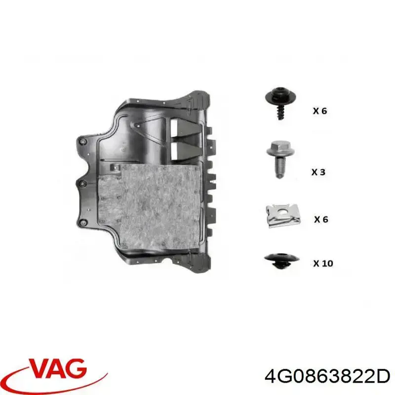 PAD60025A Signeda Proteção de motor dianteira