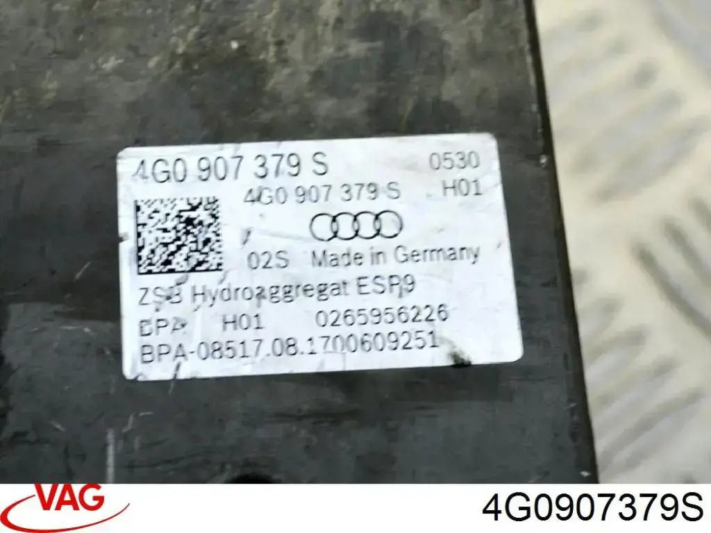 Unidade hidráulico de controlo ABS VAG 4G0907379S preço, a partir de 326,89 USD