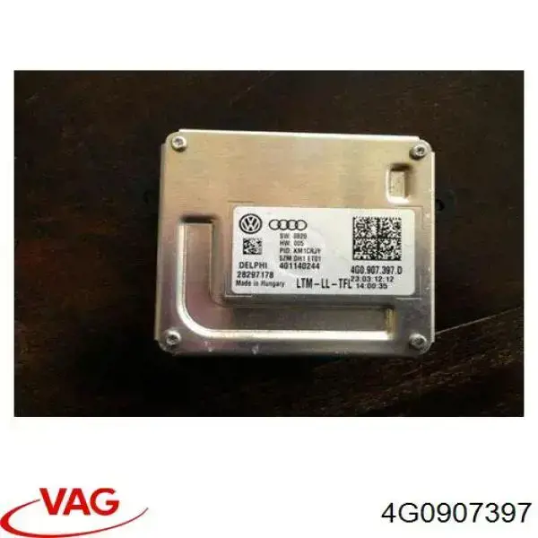 4G0907397 VAG Módulo de direção (Centralina eletrônica) das luzes