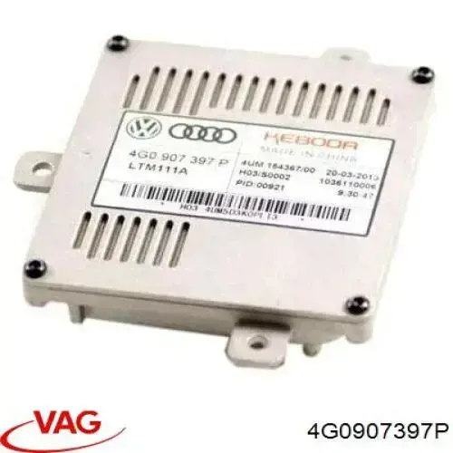 4G0907397P VAG Unidade de encendido (xénon)