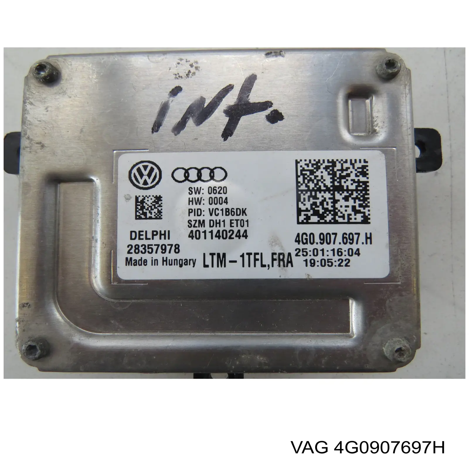 Unidade de encendido (xénon) 4G0907697H VAG