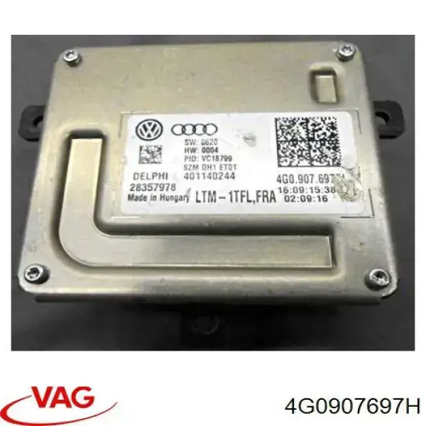 Unidade de encendido (xénon) VAG 4G0907697H