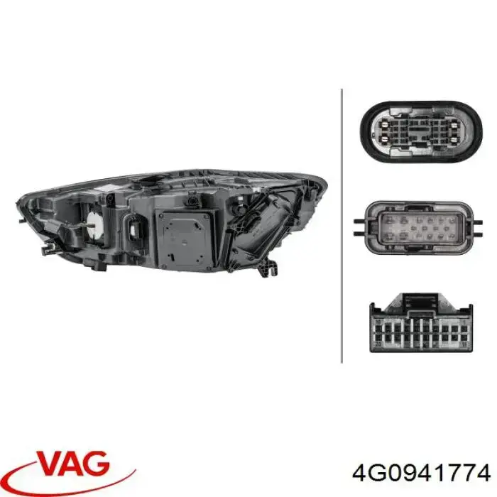 Luz direita VAG 4G0941774 preço, a partir de 2288,69 USD