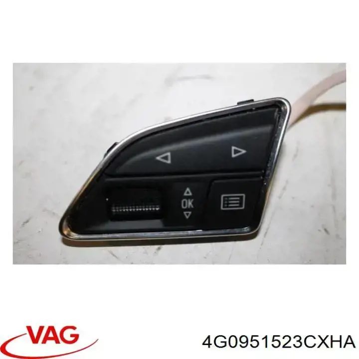 Unidade de interruptores de botão do volante de direção VAG 4G0951523CXHA preço, a partir de 537,84 USD