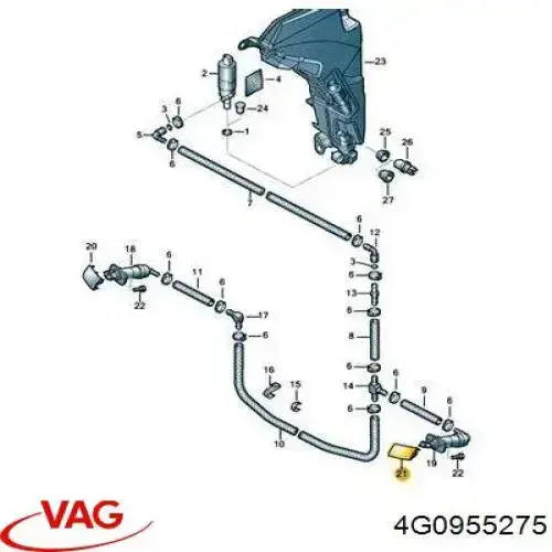 Placa sobreposta do injetor de fluido para lavador da luz dianteira VAG 4G0955275 preço, a partir de 6,63 USD