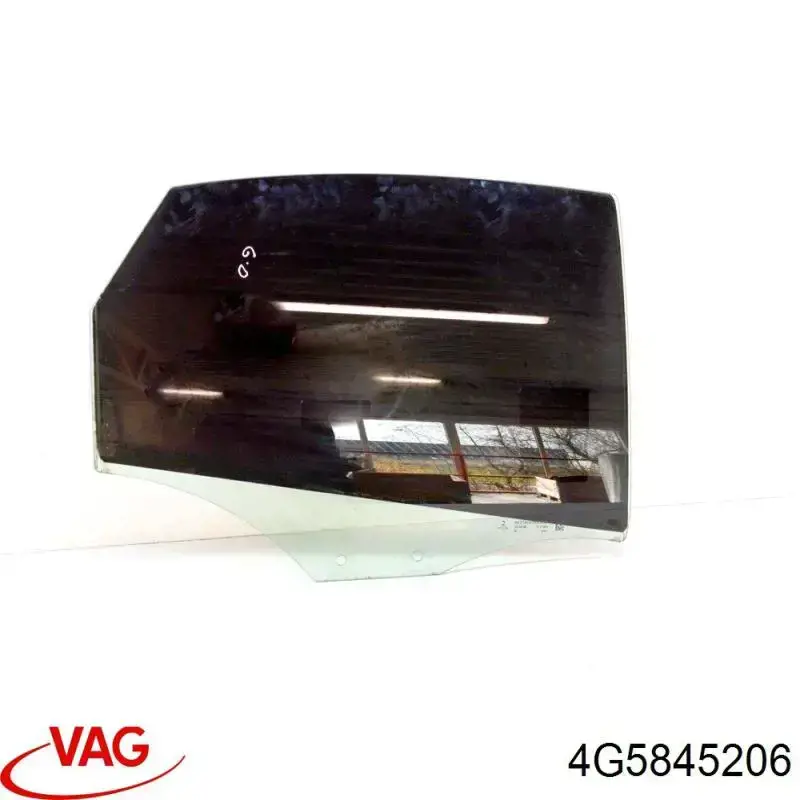 4G5845206 VAG Vidro da porta traseira direita