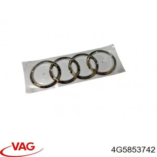 4G5853742 VAG Emblema de tampa de porta-malas (emblema de firma)