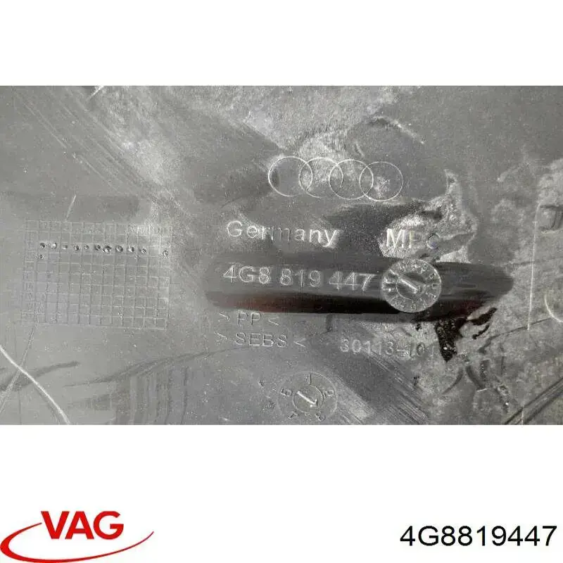 Dreno de pára-brisas, bofes VAG 4G8819447