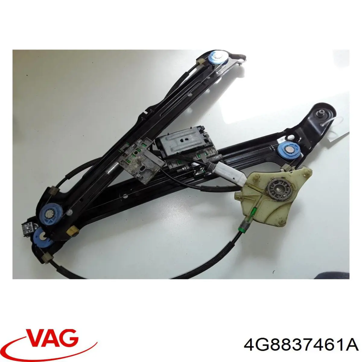 Mecanismo de acionamento de vidro da porta dianteira esquerda Audi A7 Sportback 4GA, 4GF