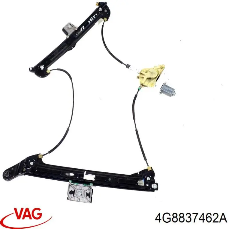 Mecanismo de acionamento de vidro da porta dianteira direita Audi A7 Sportback 4GA, 4GF