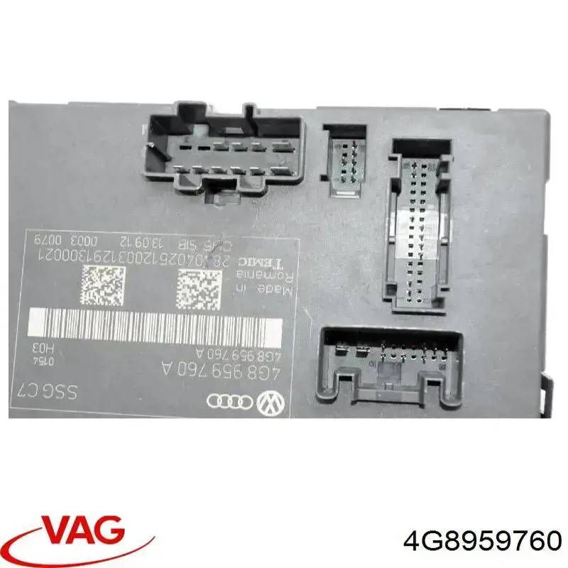 Módulo de controle do assento dianteiro VAG 4G8959760 preço, a partir de 266,06 USD