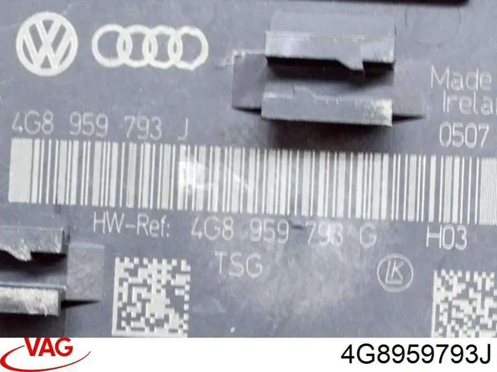 4G8959793J VAG Módulo de conforto da porta dianteira